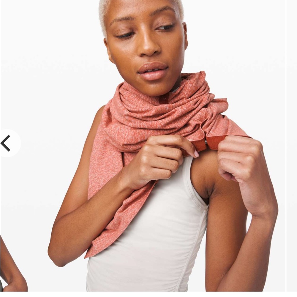 NWT lululemon vinyasa scarf heathered magma